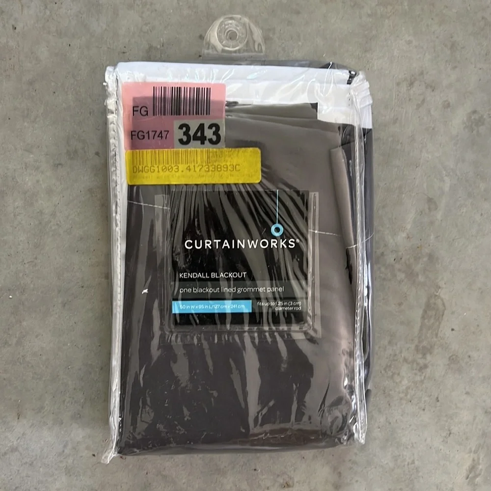 SINGLE curtainworks kendall blockout lined grommet panel 50